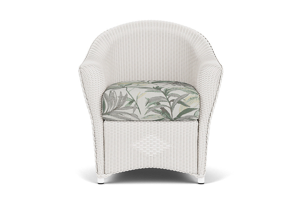Lloyd Flanders Reflections Dining Armchair — White / Calidora Mist — manufacturer configuration [67823028830302]