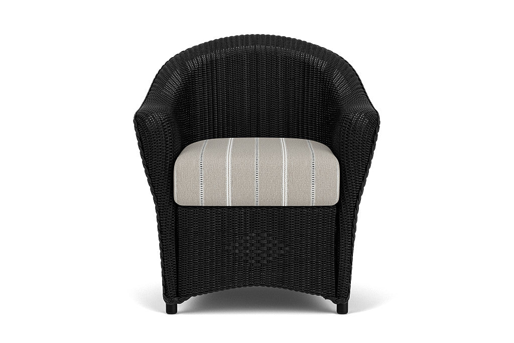Lloyd Flanders Reflections Dining Armchair — Ebony / Sandy Point Stone — manufacturer configuration [67823026077790]