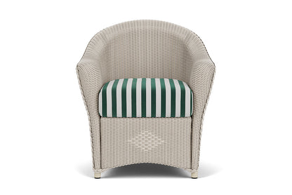 Lloyd Flanders Reflections Dining Armchair — Linen / Safari White Stripe — manufacturer configuration [67823026995294]