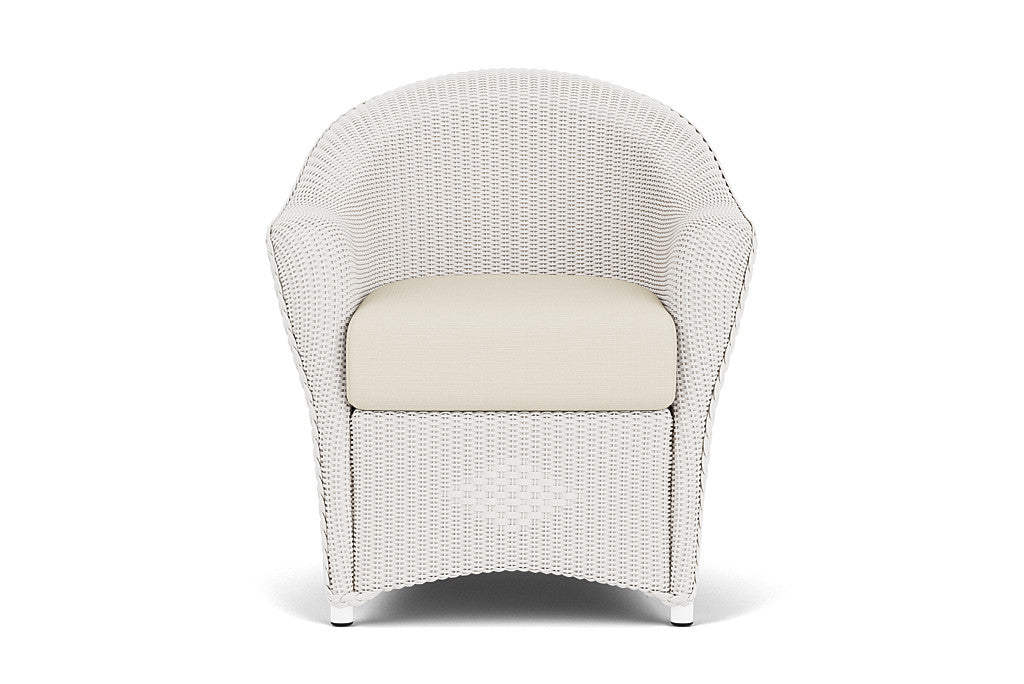Lloyd Flanders Reflections Dining Armchair — White / Sailcloth Sailor — manufacturer configuration [67823028994142]