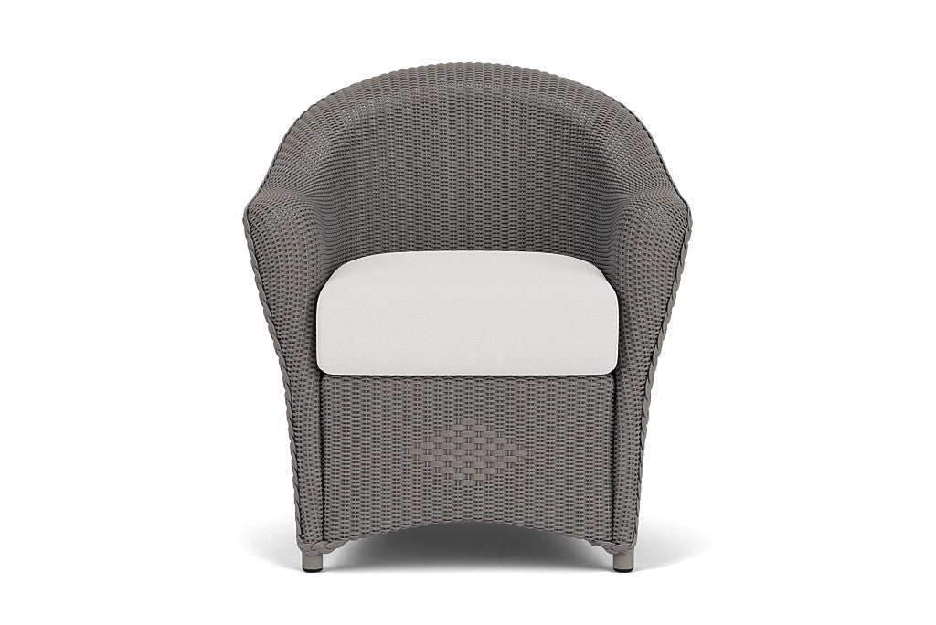 Lloyd Flanders Reflections Dining Armchair — Pewter / Canvas Natural — manufacturer configuration [67823027257438]