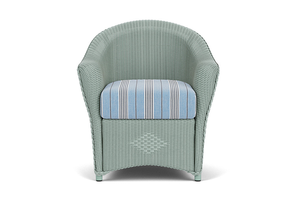 Lloyd Flanders Reflections Dining Armchair — Sea Glass / Hansen Sky — manufacturer configuration [67823028109406]