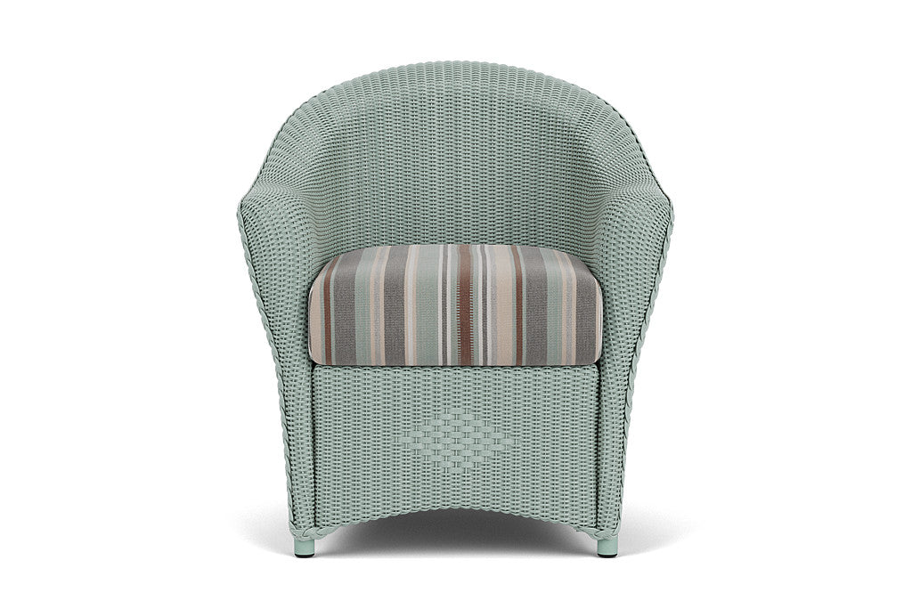 Lloyd Flanders Reflections Dining Armchair — Sea Glass / Lima Heron — manufacturer configuration [67823028502622]