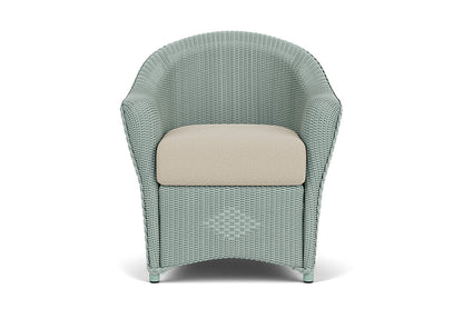 Lloyd Flanders Reflections Dining Armchair — Sea Glass / Rumba Straw — manufacturer configuration [67823028142174]
