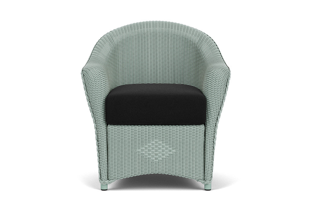 Lloyd Flanders Reflections Dining Armchair — Sea Glass / Canvas Black — manufacturer configuration [67823028535390]