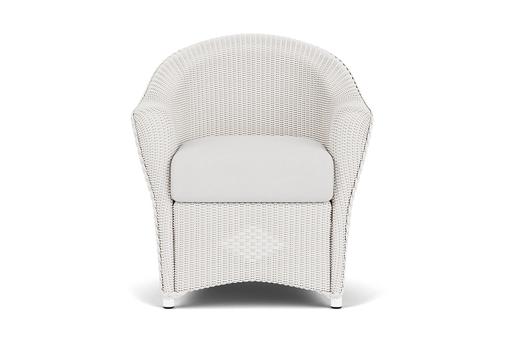 Lloyd Flanders Reflections Dining Armchair — White / Canvas Natural — manufacturer configuration [67823028568158]