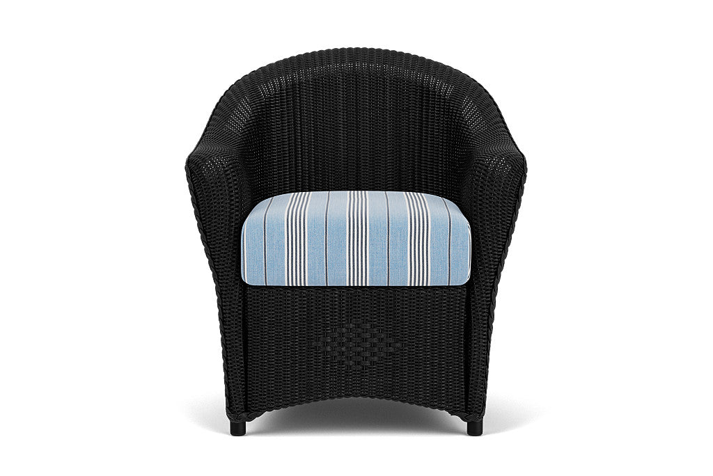 Lloyd Flanders Reflections Dining Armchair — Ebony / Hansen Sky — manufacturer configuration [67823026143326]