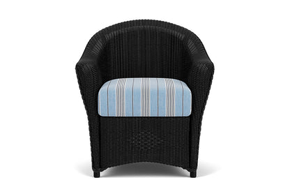 Lloyd Flanders Reflections Dining Armchair — Ebony / Hansen Sky — manufacturer configuration [67823026143326]
