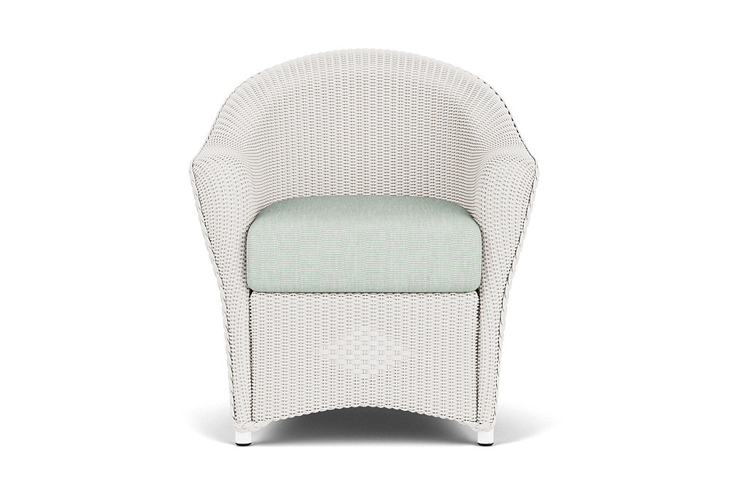 Lloyd Flanders Reflections Dining Armchair — White / Shoshone Mist — manufacturer configuration [67823029026910]