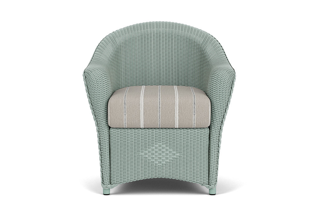 Lloyd Flanders Reflections Dining Armchair — Sea Glass / Sandy Point Stone — manufacturer configuration [67823028043870]