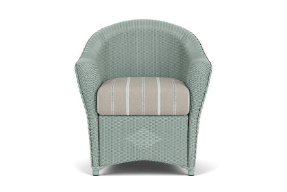 Lloyd Flanders Reflections Dining Armchair — Sea Glass / Sandy Point Stone — manufacturer configuration [67823028043870]