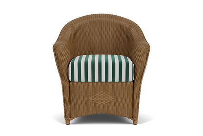 Lloyd Flanders Reflections Dining Armchair — Hickory / Safari White Stripe — manufacturer configuration [67860558151774]
