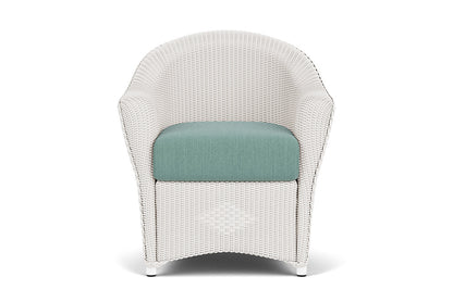 Lloyd Flanders Reflections Dining Armchair — White / Loveboat Mint — manufacturer configuration [67823028633694]