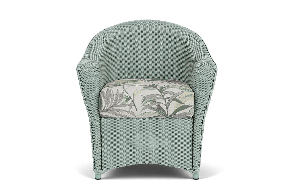 Lloyd Flanders Reflections Dining Armchair — Sea Glass / Calidora Mist — manufacturer configuration [67823028174942]