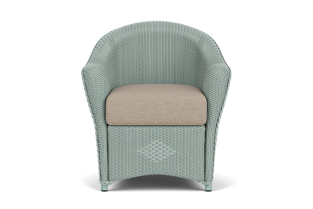 Lloyd Flanders Reflections Dining Armchair — Sea Glass / Demo Oatmeal — manufacturer configuration [67823028011102]