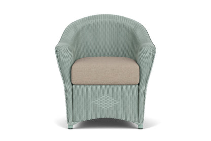 Lloyd Flanders Reflections Dining Armchair — Sea Glass / Demo Oatmeal — manufacturer configuration [67823028011102]