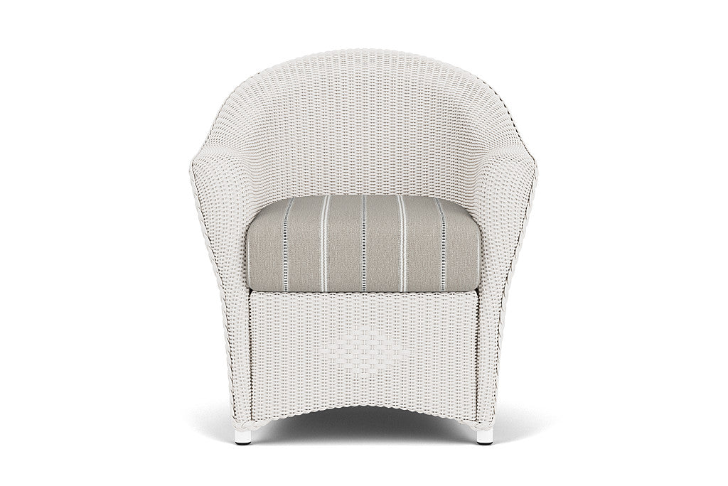 Lloyd Flanders Reflections Dining Armchair — White / Sandy Point Stone — manufacturer configuration [67823028699230]