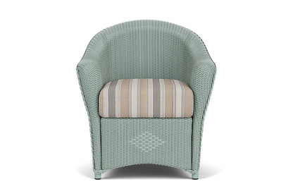 Lloyd Flanders Reflections Dining Armchair — Sea Glass / Purveyor Pewter — manufacturer configuration [67823028240478]