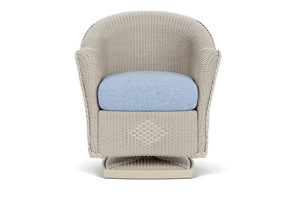 Lloyd Flanders Reflections Swivel Rocker Dining Armchair — Linen / Demo Skyway — manufacturer configuration [67823059763294]