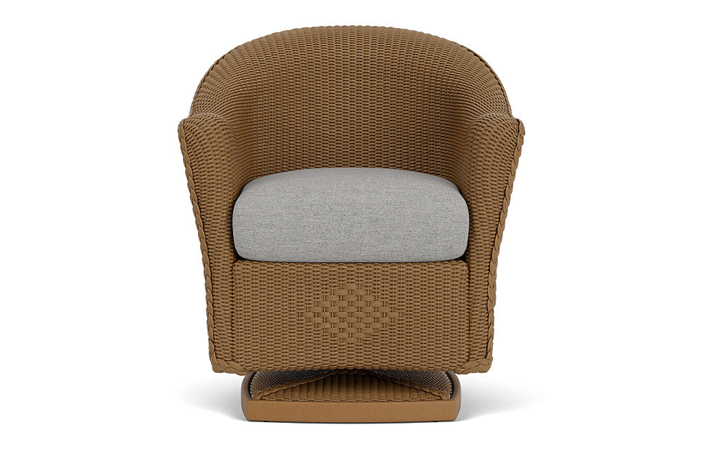 Lloyd Flanders Reflections Swivel Rocker Dining Armchair — Hickory / Demo Stone — manufacturer configuration [67860568965214]