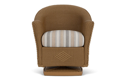 Lloyd Flanders Reflections Swivel Rocker Dining Armchair — Hickory / Purveyor Pewter — manufacturer configuration [67860568932446]