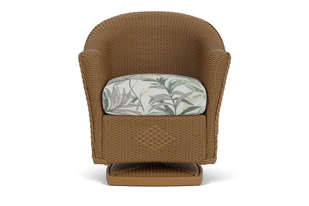 Lloyd Flanders Reflections Swivel Rocker Dining Armchair — Hickory / Calidora Mist — manufacturer configuration [67860568866910]