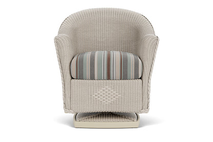 Lloyd Flanders Reflections Swivel Rocker Dining Armchair — Linen / Lima Heron — manufacturer configuration [67823060320350]