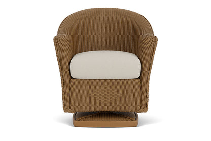 Lloyd Flanders Reflections Swivel Rocker Dining Armchair — Hickory / Fife Fog — manufacturer configuration [67860568768606]