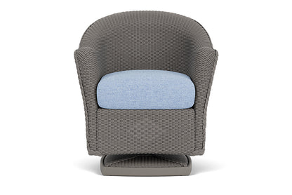 Lloyd Flanders Reflections Swivel Rocker Dining Armchair — Pewter / Demo Skyway — manufacturer configuration [67823060418654]