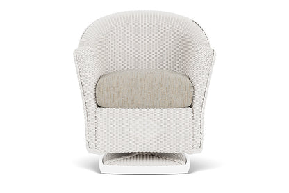 Lloyd Flanders Reflections Swivel Rocker Dining Armchair — White / Charlotte Sparrow — manufacturer configuration [67823062220894]