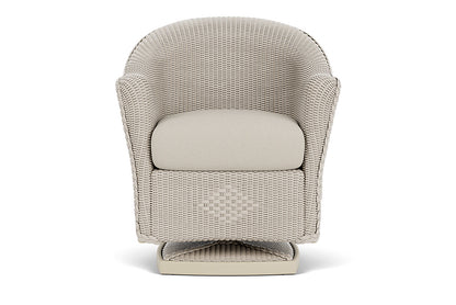 Lloyd Flanders Reflections Swivel Rocker Dining Armchair — Linen / Fife Fog — manufacturer configuration [67823059894366]
