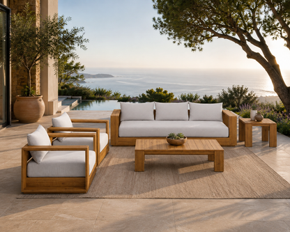 Tahoe 5-Piece Outdoor Patio Acacia Wood Furniture Set by Modway