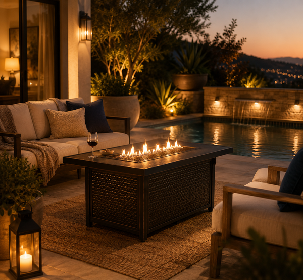 Weyland Rectangle Aluminum LPG Fire Pit