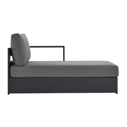 Tahoe Outdoor Patio Powder-Coated Aluminum Right-Facing Chaise Lounge