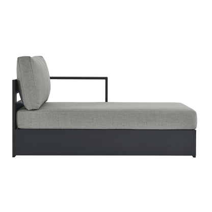 Tahoe Outdoor Patio Powder-Coated Aluminum Right-Facing Chaise Lounge