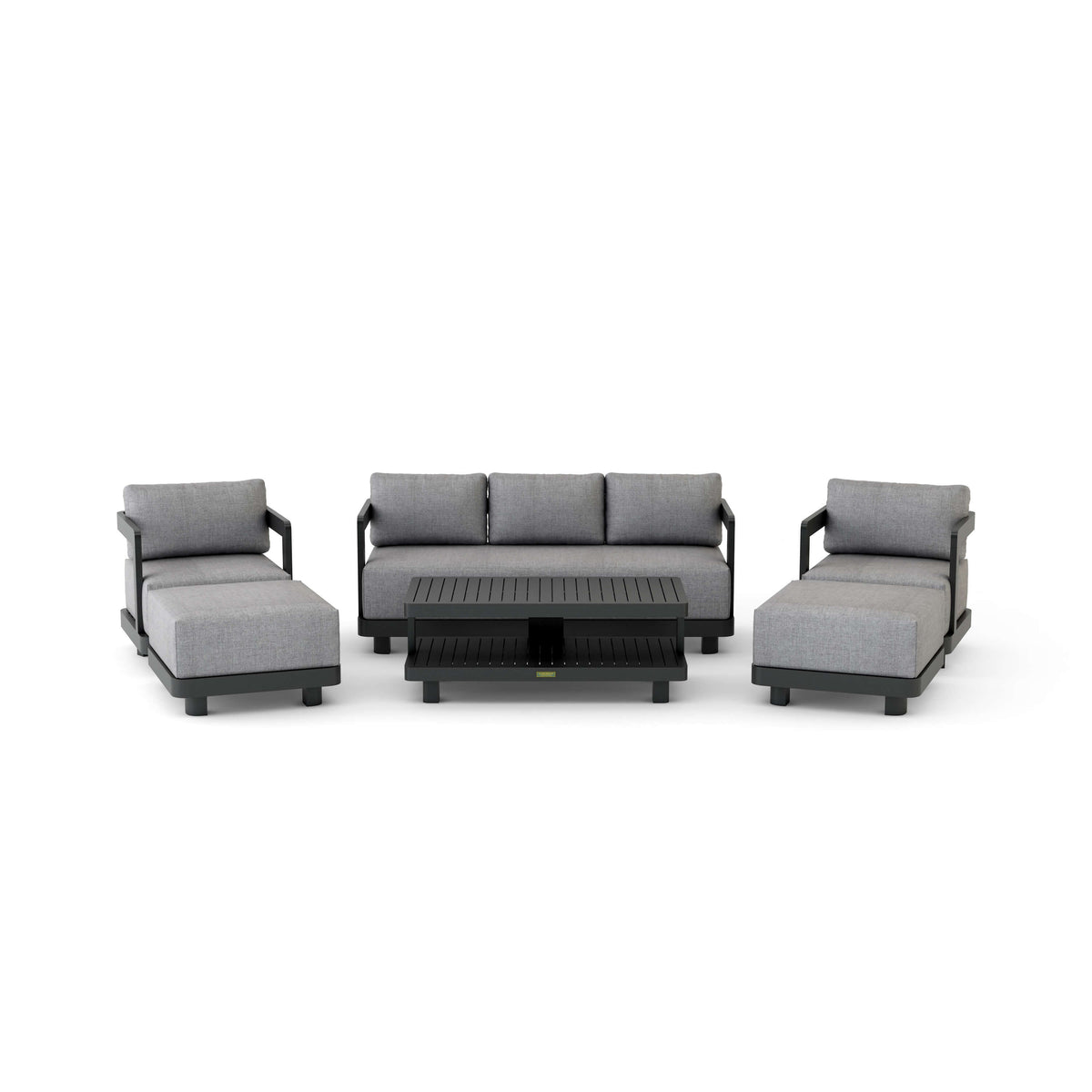 SET-903-AL 6-PC GRANADA ALUMINUM DEEP SEATING