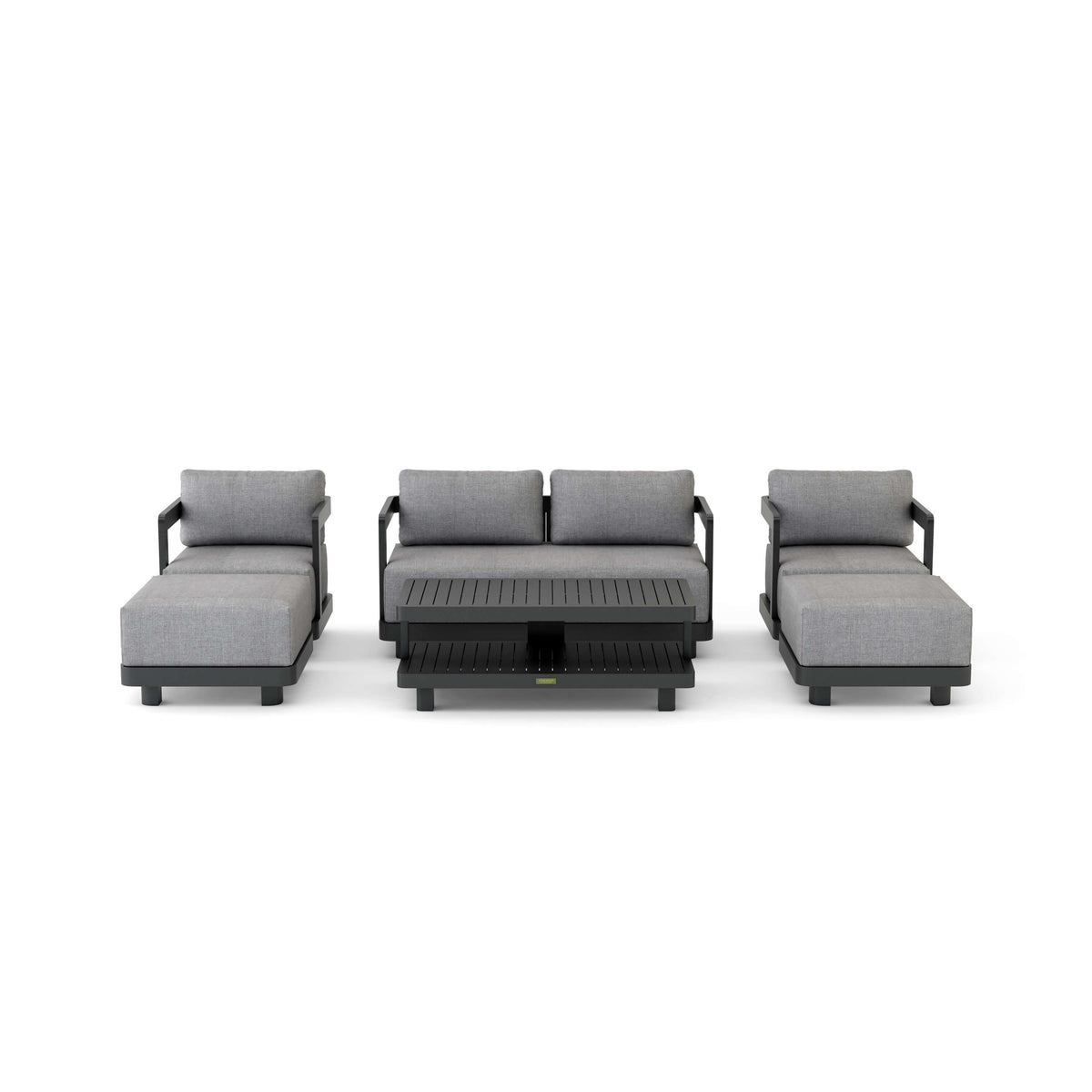 SET-902-AL 6-PC GRANADA ALUMINUM DEEP SEATING