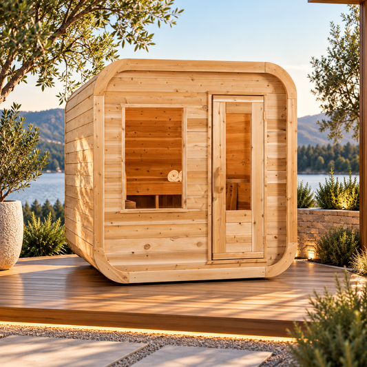 Leisurecraft Canadian Timber Luna Outdoor Sauna
