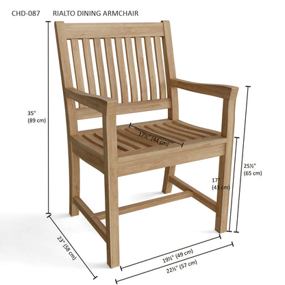 RIALTO DINING ARMCHAIR