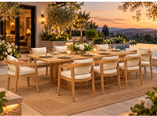 Anderson Teak Toscana 11-Piece Teak Dining Set for 10