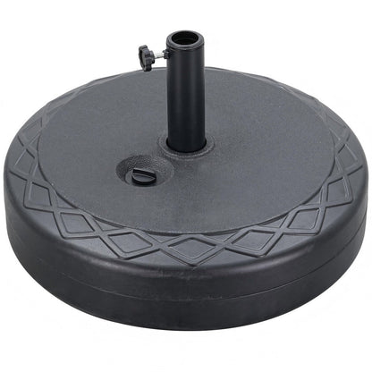 Ainfox Patio Umbrella Base Round With Diamond Pattern Decor
