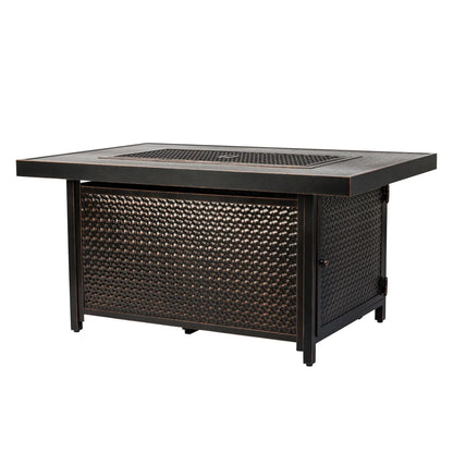 Weyland Rectangle Aluminum LPG Fire Pit