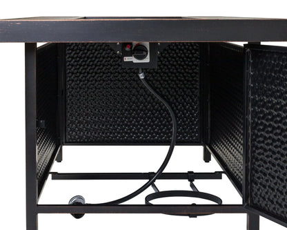 Weyland Rectangle Aluminum LPG Fire Pit