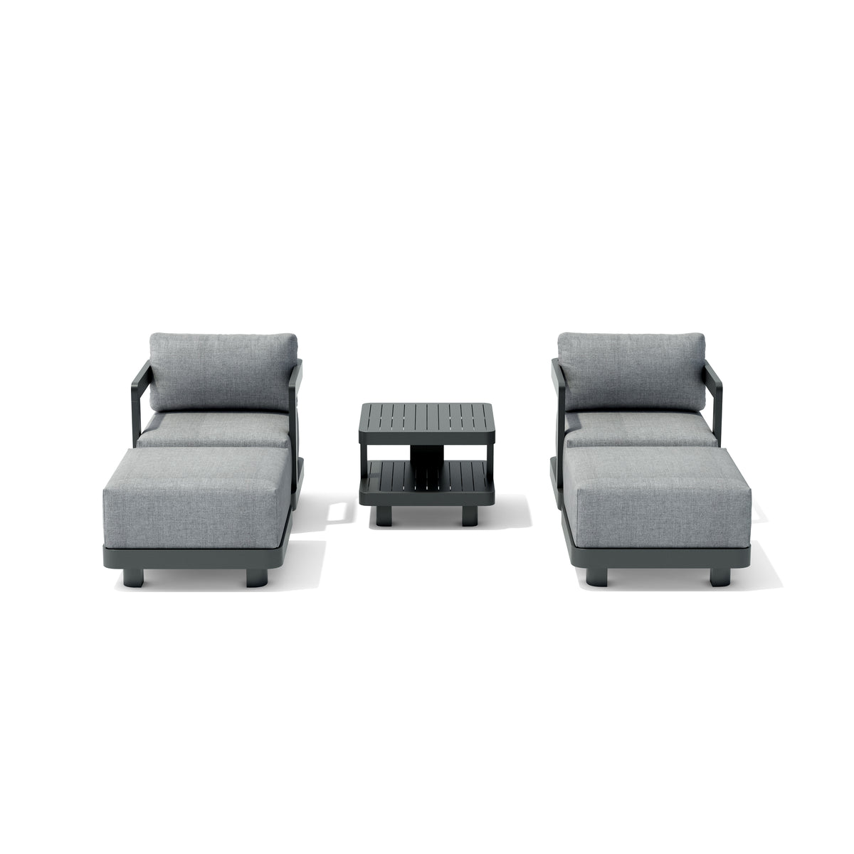SET-905-AL 5-PC GRANADA ALUMINUM DEEP SEATING