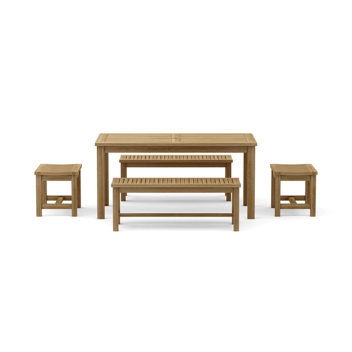 Anderson Teak Montage Madison 5-Piece Teak Bench Dining Set — supplier product photograph 5