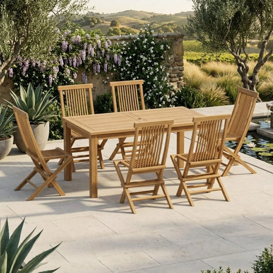 Anderson Teak Montage Bristol 7-Piece Teak Dining Set — supplier product photograph 4