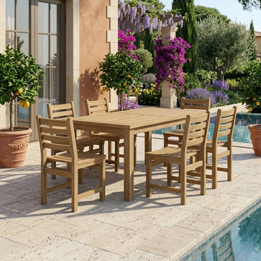 Anderson Teak Montage Windham 7-Piece Teak Dining Set — supplier product photograph 1