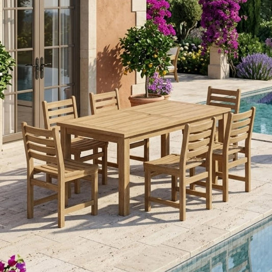 Anderson Teak Montage Windham 7-Piece Teak Dining Set — supplier product photograph 3