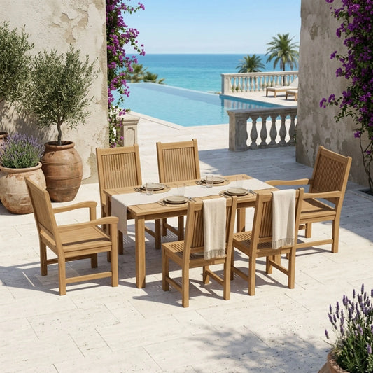Anderson Teak Montage Chester 7-Piece Teak Dining Set — supplier product photograph 1