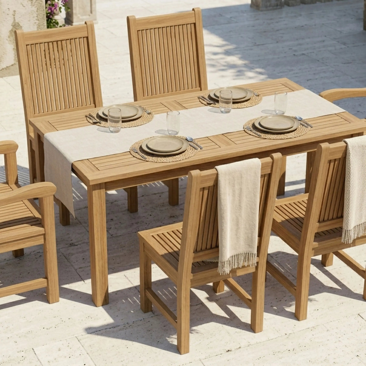 Anderson Teak Montage Chester 7-Piece Teak Dining Set — supplier product photograph 5